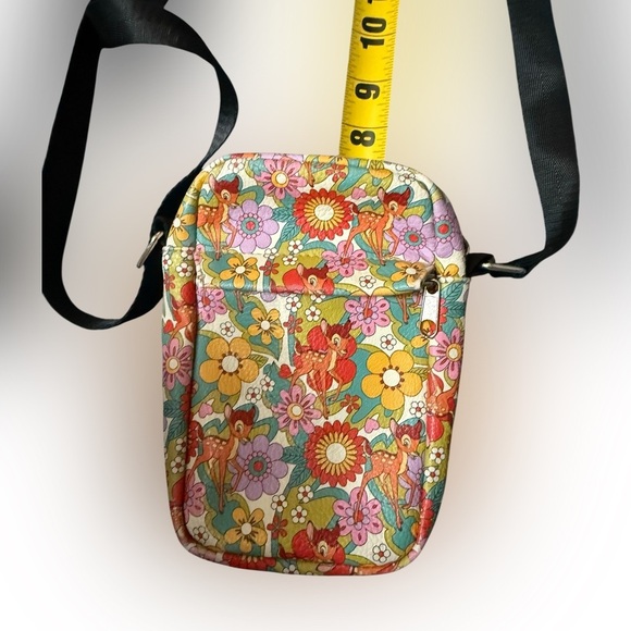 Buckle-Down Disney Bambi Retro Floral Crossbody Bag – 8”x6” - Picture 4 of 7